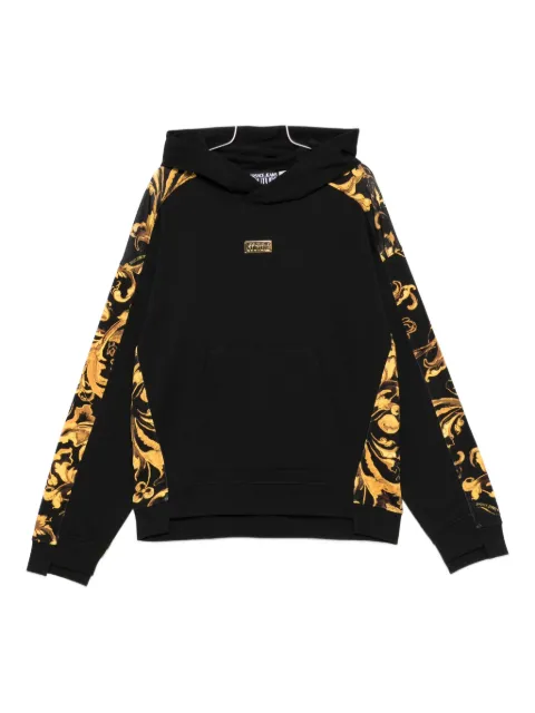 Versace Jeans Couture 바로크 프린트 패널 후디