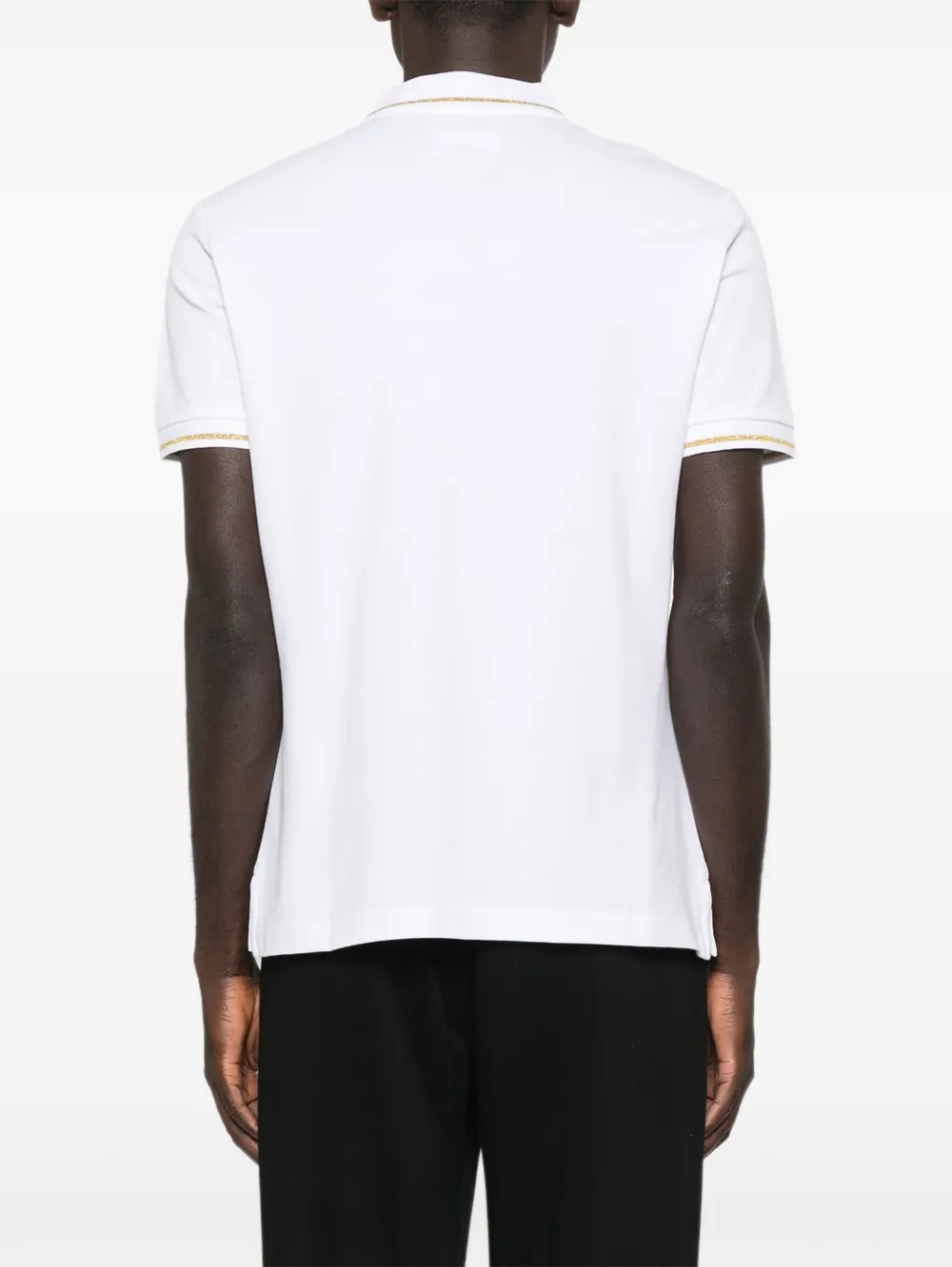 Versace Jeans Couture Poloshirt met logo afwerking Wit