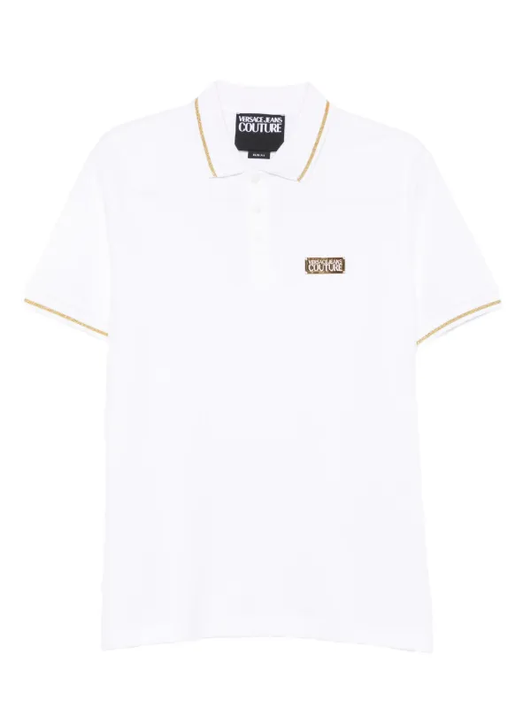 Versace Jeans Couture ロゴディテール ポロシャツ | ホワイト 