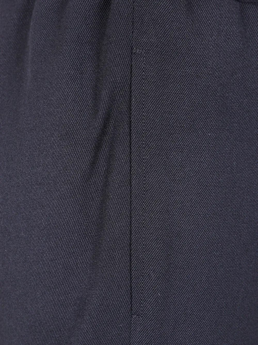 Comme Des Garçons Elastic-waist Wool Trousers In Blue