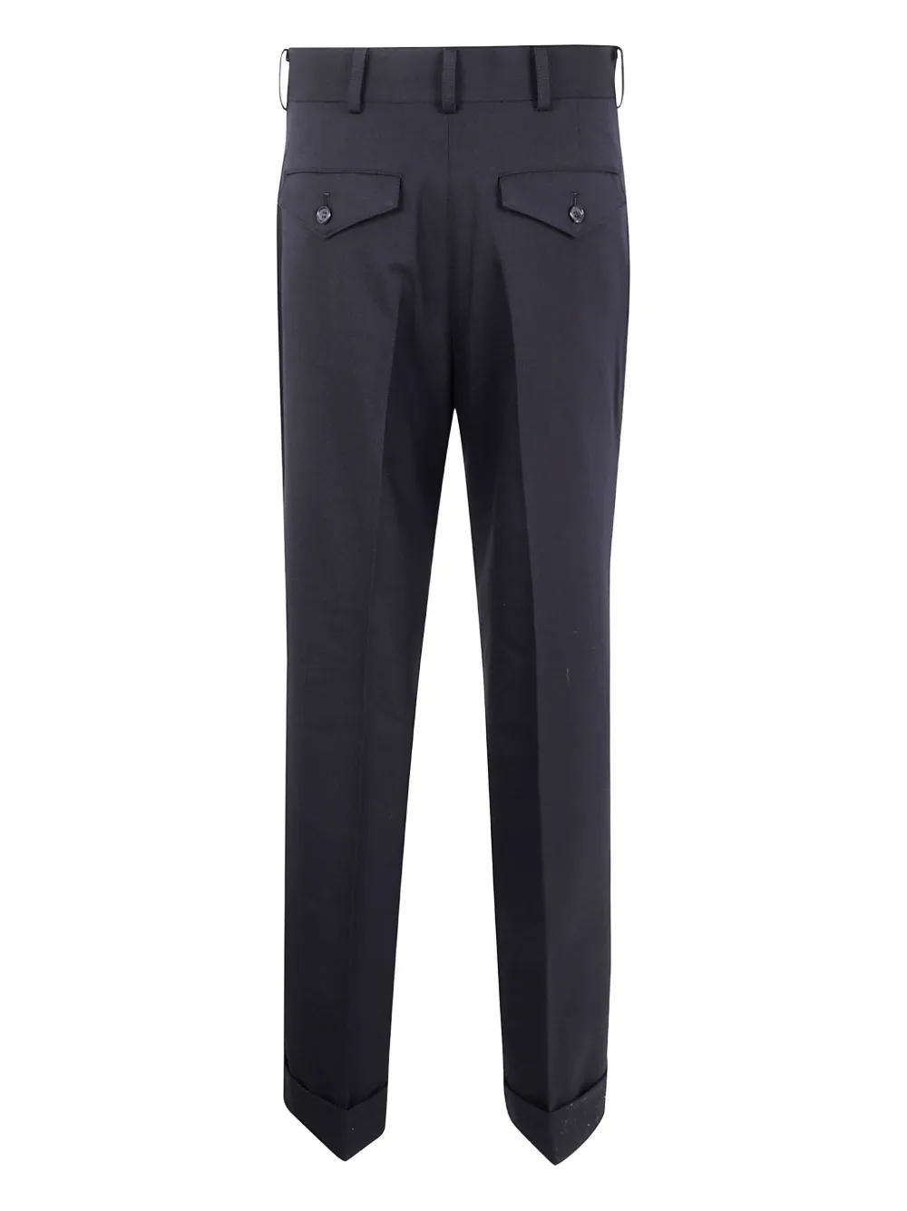 Junya Watanabe pleated cuffed trousers - Zwart