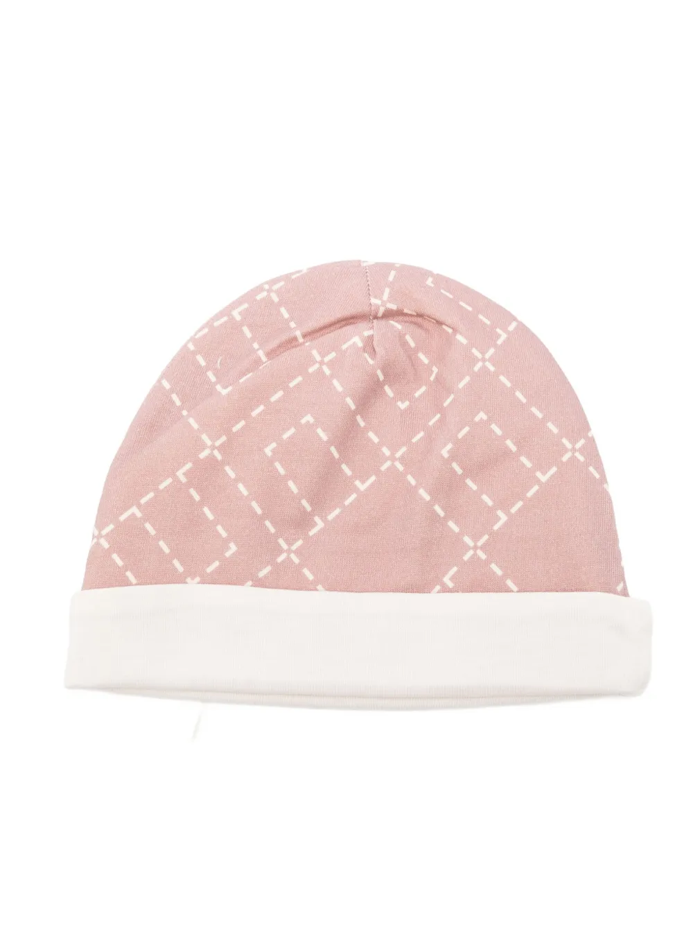 Elisabetta Franchi Kids patterned beanie - Roze