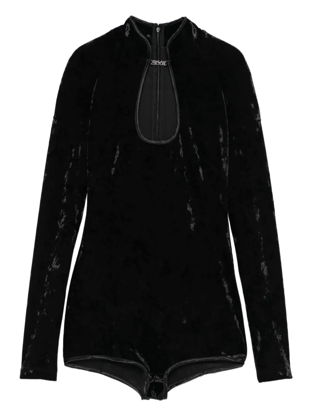 Versace Jeans Couture keyhole-neck long-sleeves bodysuit | Black | Image 1