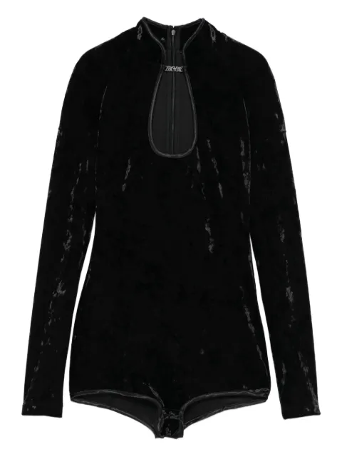 Versace Jeans Couture keyhole-neck long-sleeves bodysuit
