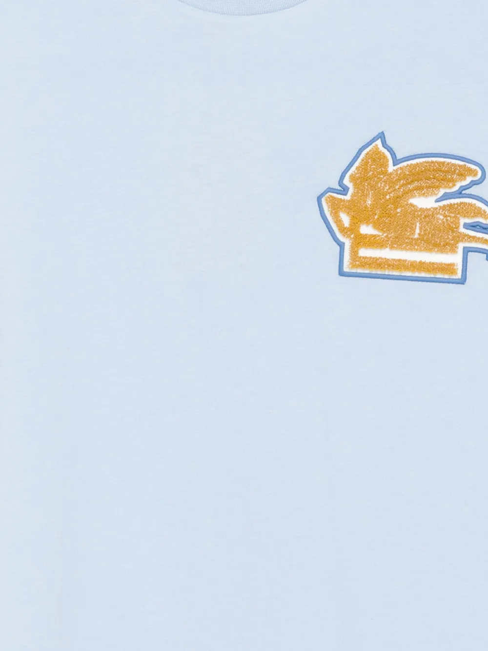 ETRO KIDS T-shirt met Pegaso-applicatie Blauw