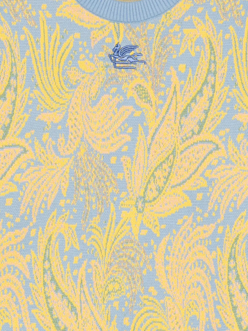 ETRO KIDS Trui met paisley-jacquard Blauw