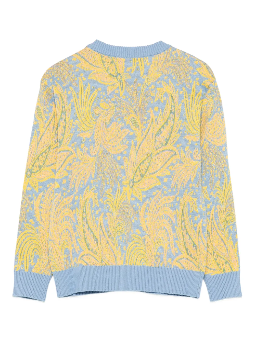 ETRO KIDS Trui met paisley-jacquard Blauw