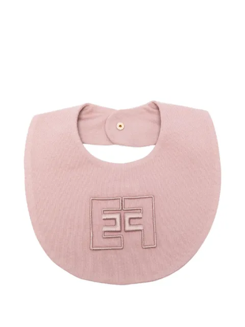 Elisabetta Franchi Kids logo-embroidered bib