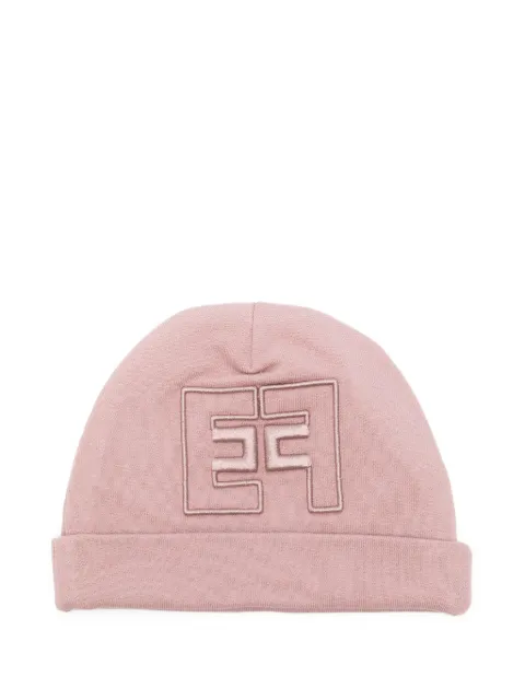 Elisabetta Franchi Kids logo-embroidered beanie 