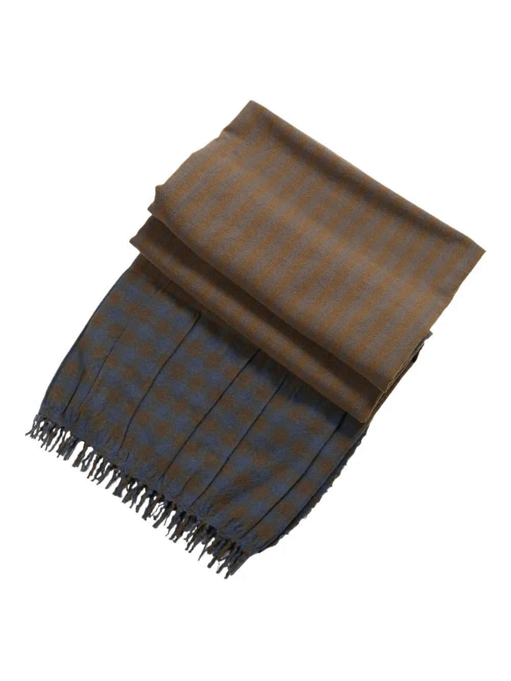 Uma Wang striped pleated scarf - Bruin