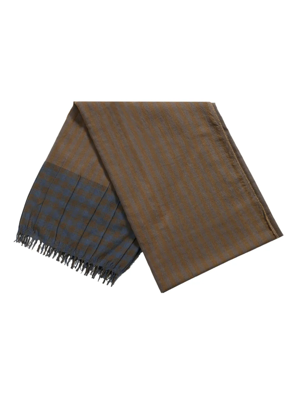 Uma Wang Gestreepte sjaal Bruin