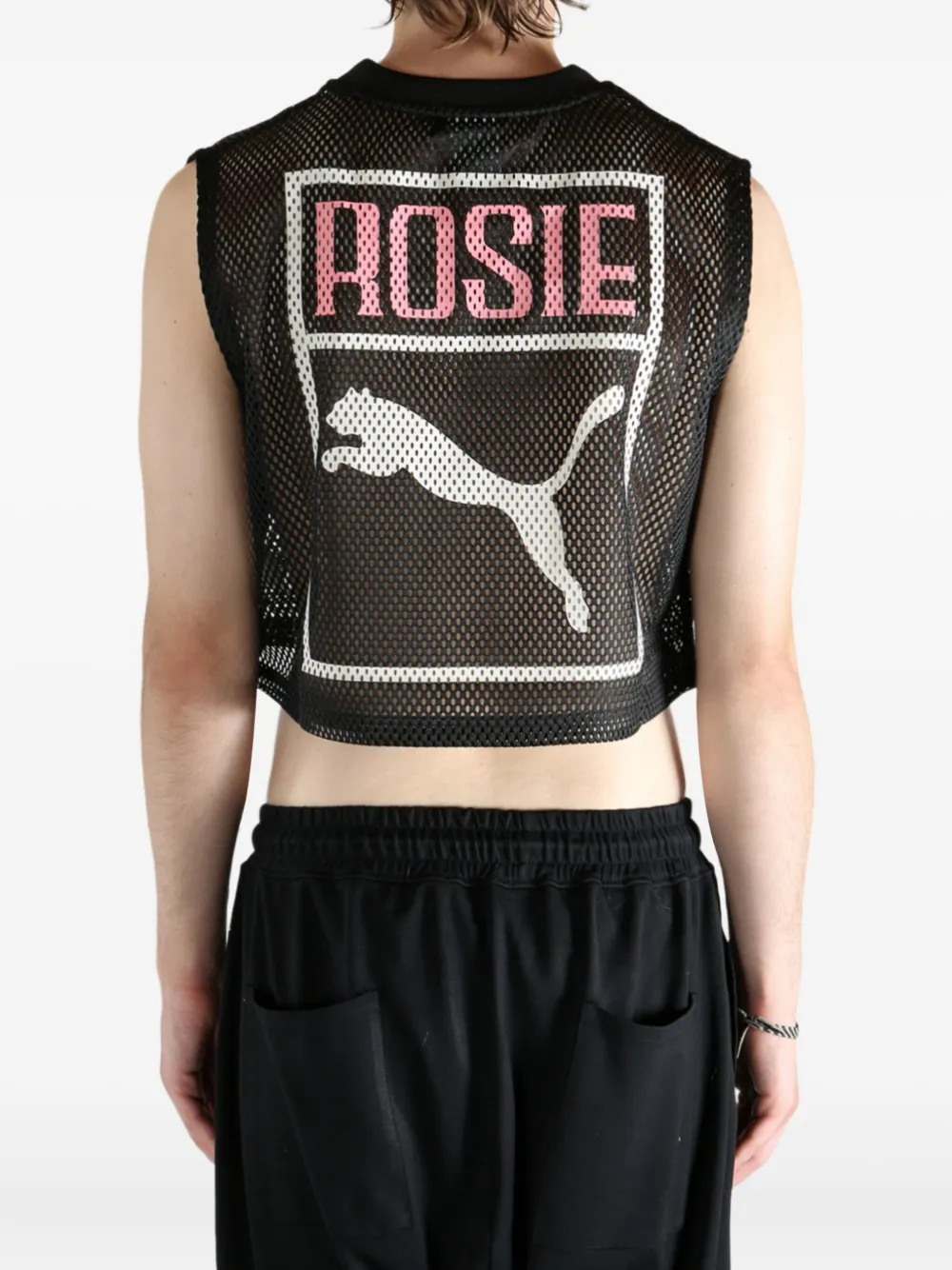 Puma X Rosé Number Vest In Black