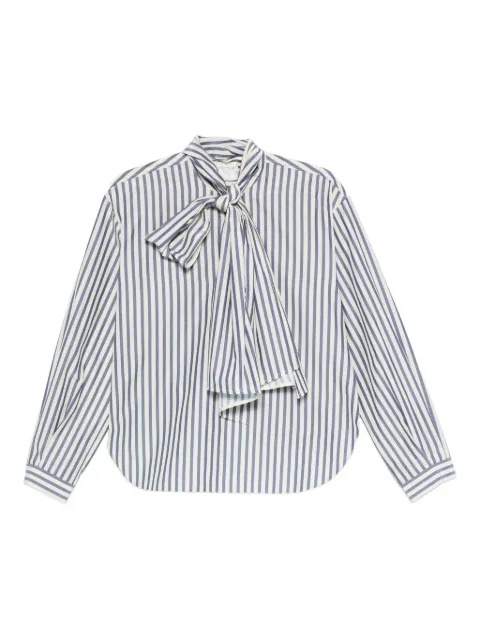 Forte Forte striped bow-neck shirt