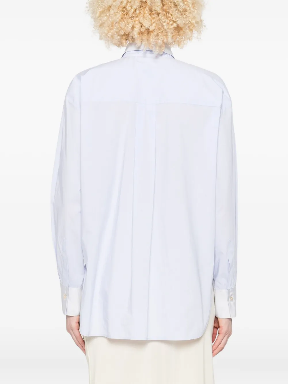Forte Forte Tie-neck Cotton Shirt In White