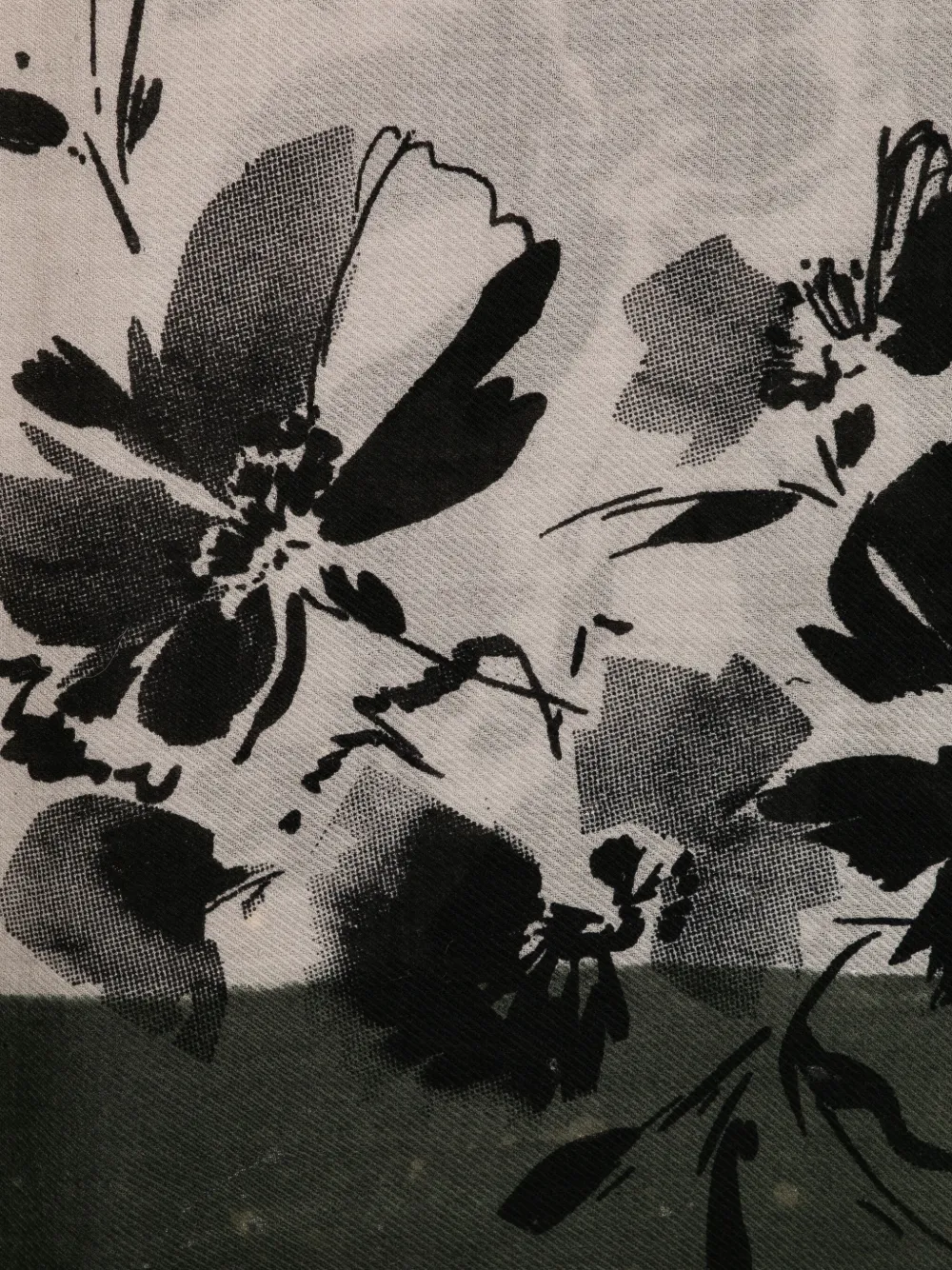 Faliero Sarti Sjaal met bloemenprint - Beige