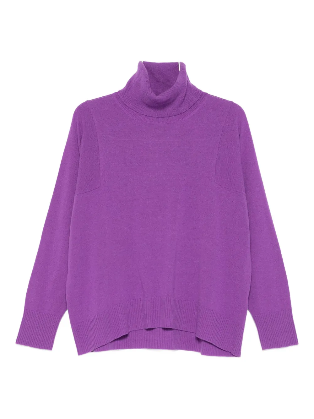 Roberto Collina Oversized Fit Wool Turtleneck Sweater Clothing In Purple