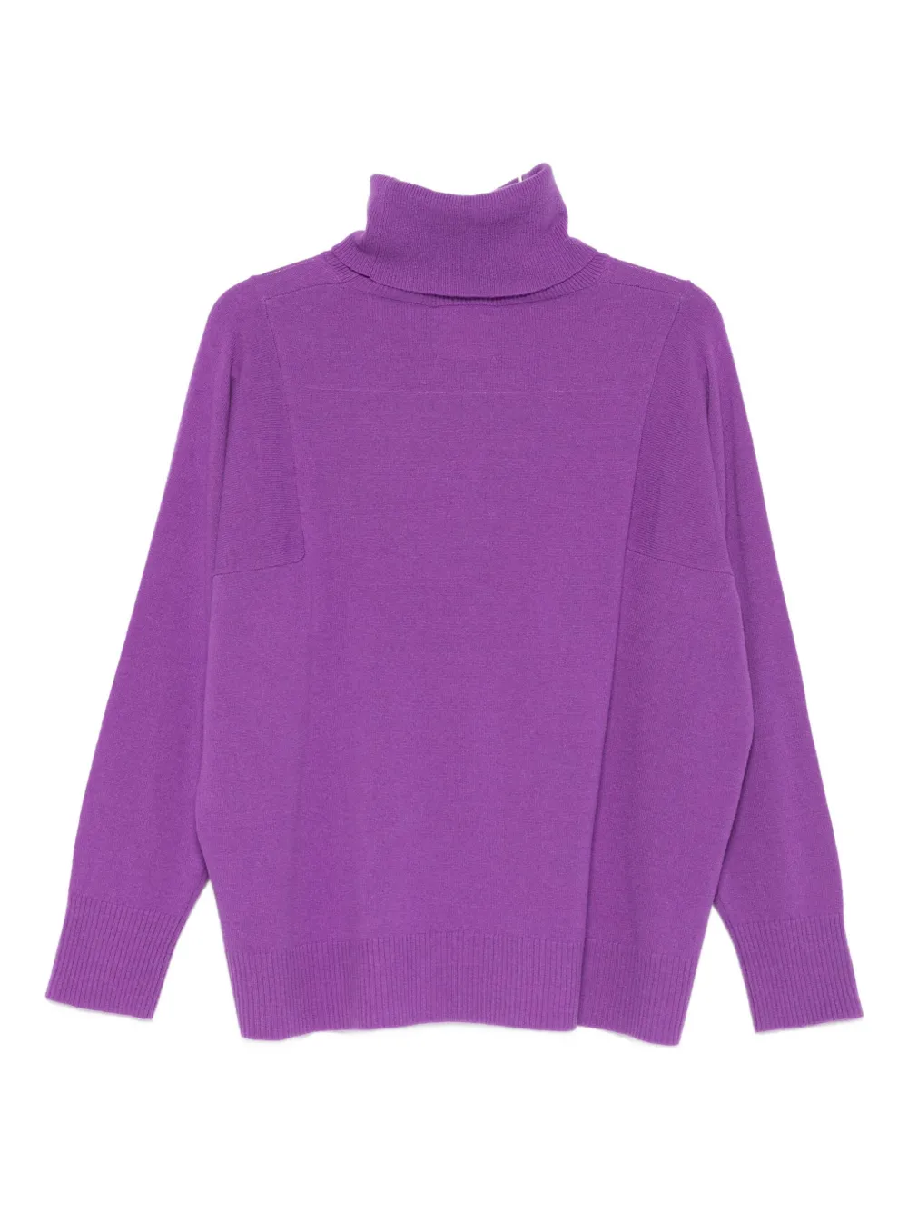 Roberto Collina Oversized Fit Wool Turtleneck Sweater Clothing In Purple