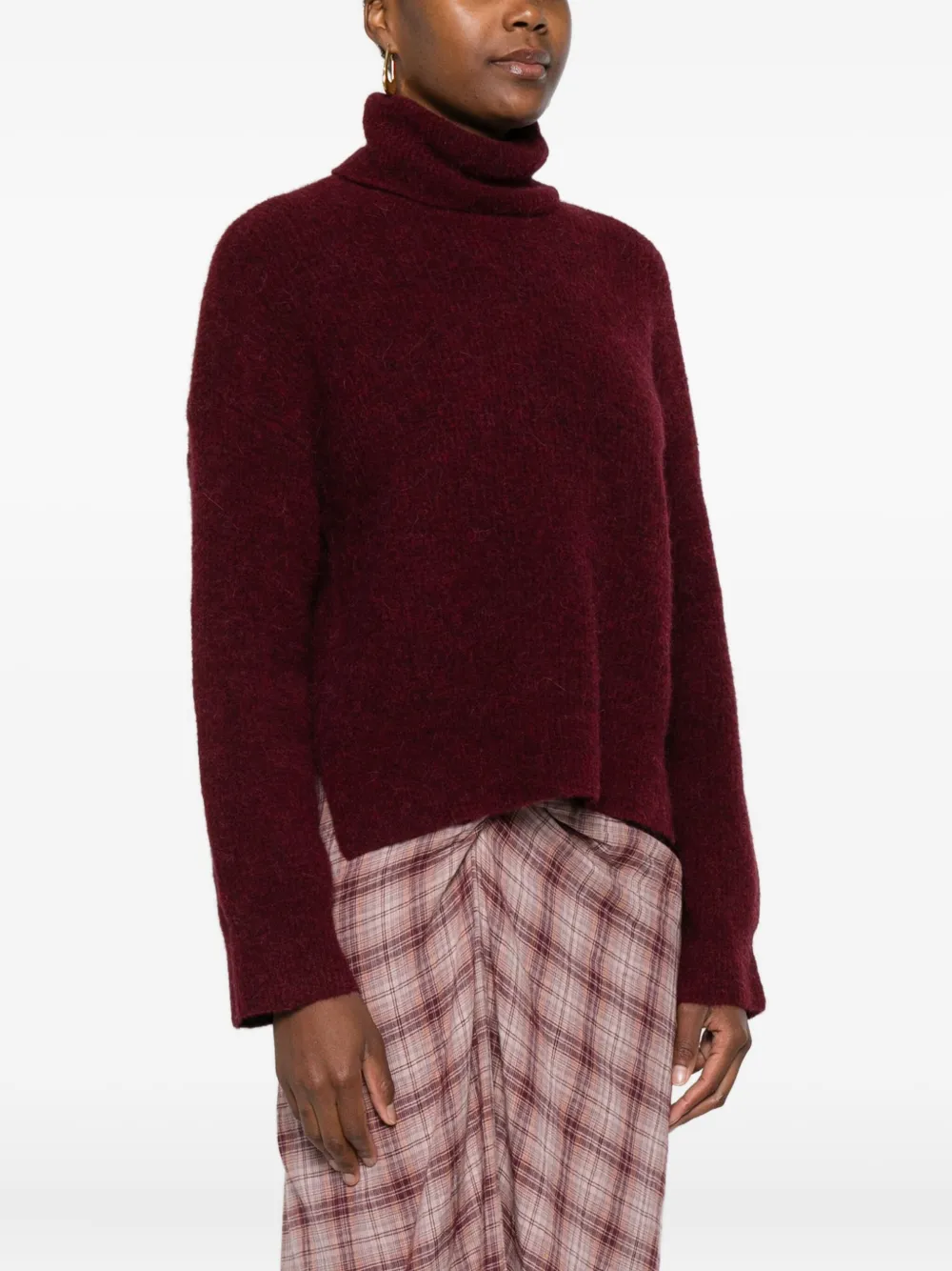 Gestuz Alphagz Turtleneck Pullover In Burgundy