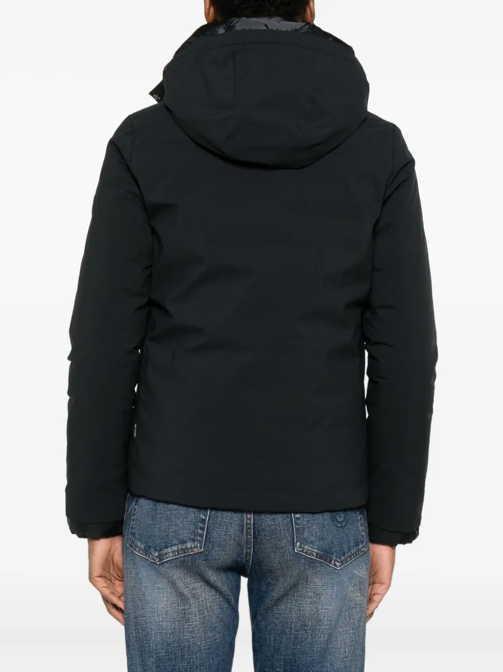 Save The Duck Hooded Puffer Jacket In Black