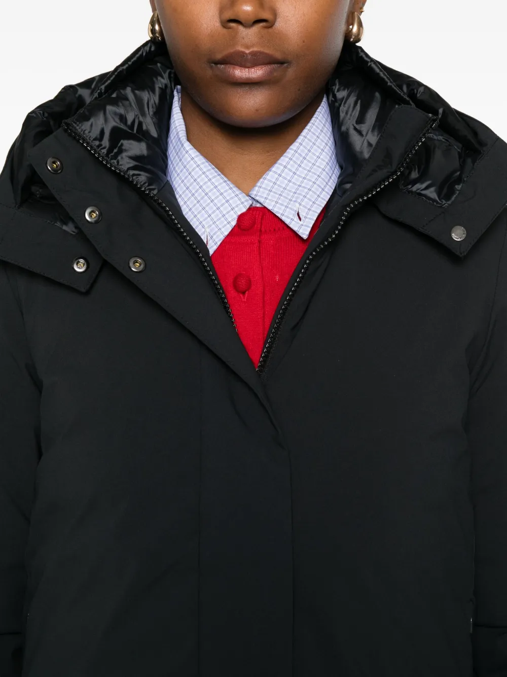 Save The Duck Hooded Puffer Jacket In Black