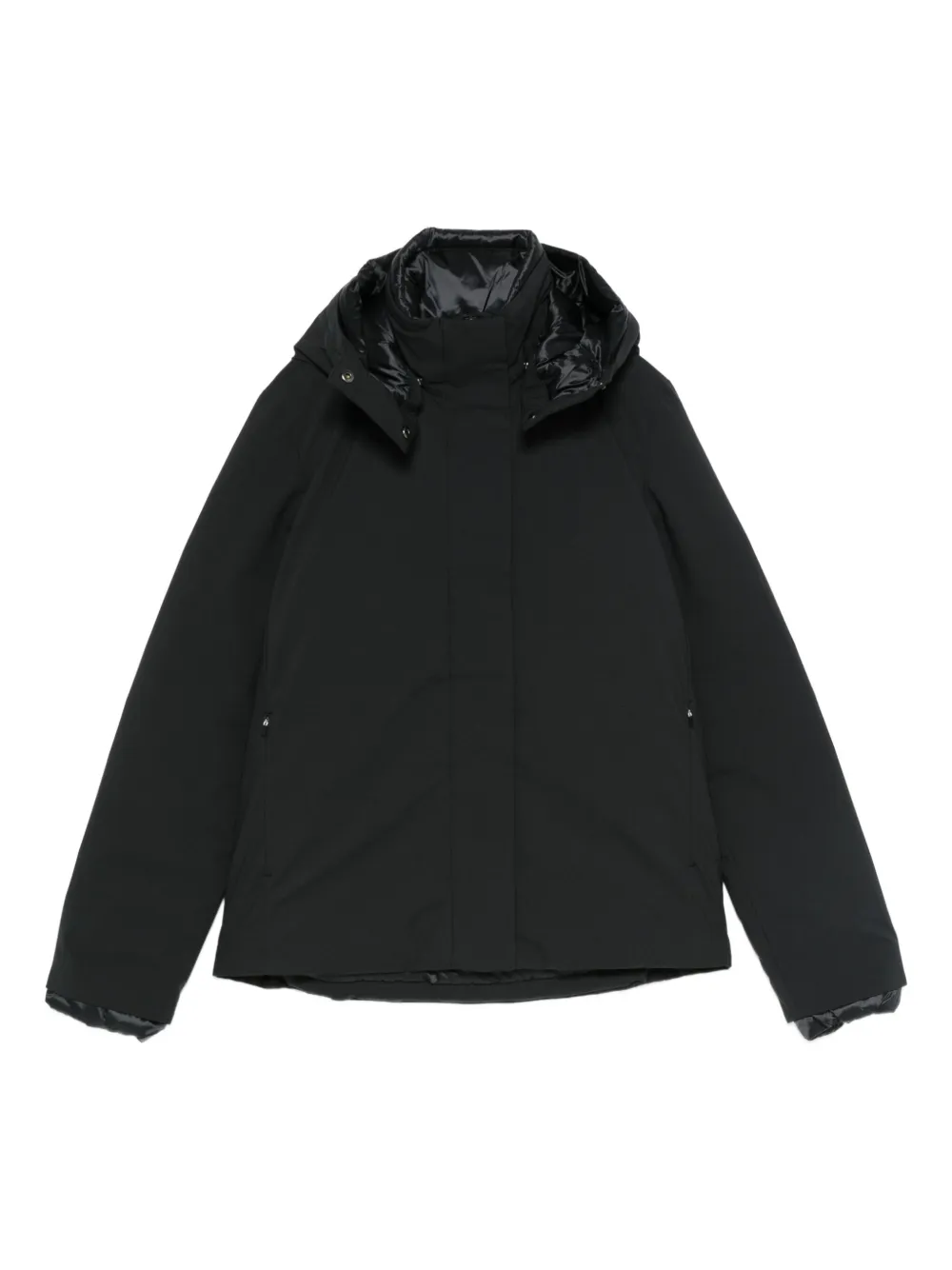 Save The Duck Hooded Puffer Jacket In Black
