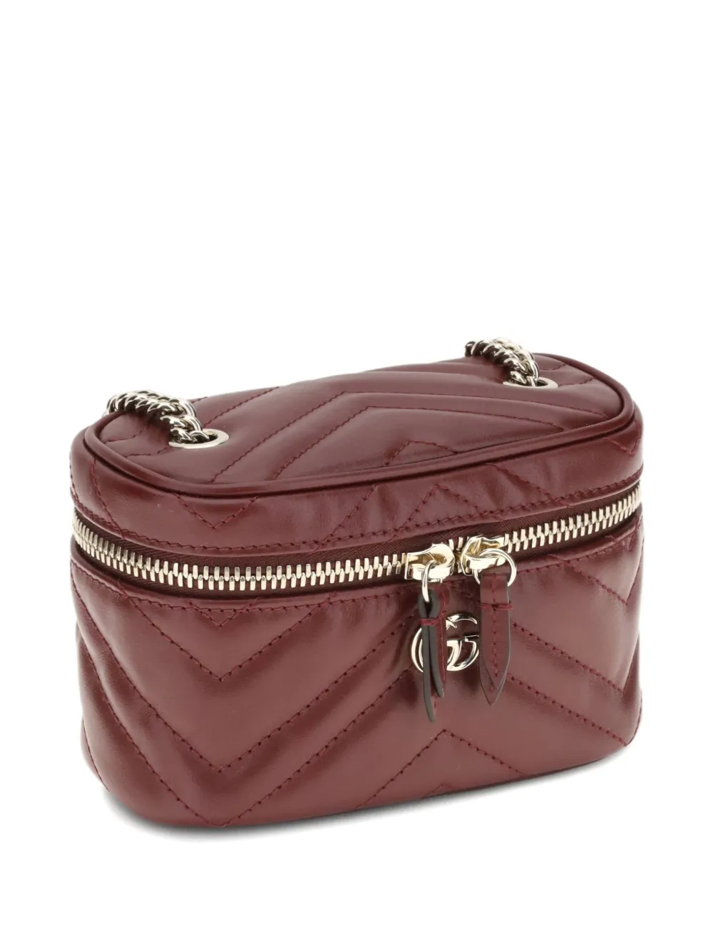  Gucci Mini Gg Marmont Vanity Bag - Red 