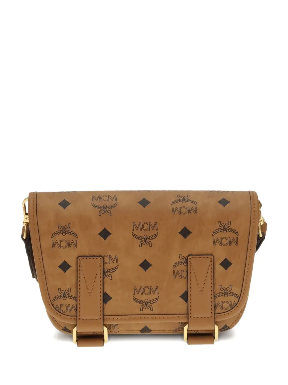 MCM mini Aren logo-print shoulder bag - ブラウン MCM mini Aren logo-print shoulder bag - ブラウン