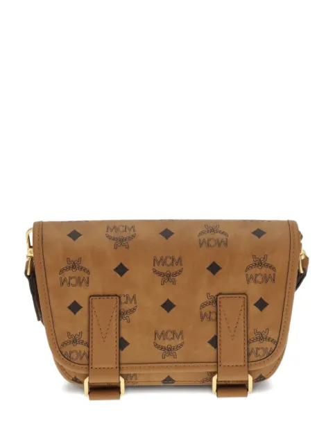 MCM mini Aren logo-print shoulder bag