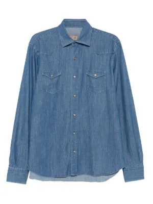 Finamone 1925 Napoli サイズ37 Finamore 1925 Napoli Denim Shirt | Blue | FARFETCH