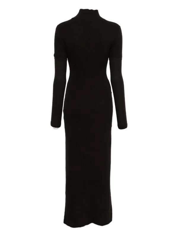 ribbed tie dress YOURS Curve Black Ribbed Tie Waist Shirt Dress