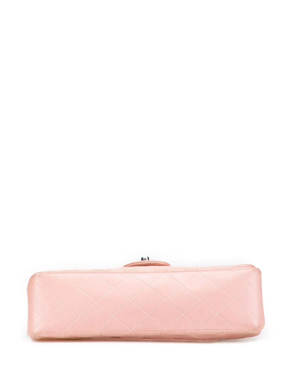 Pre-owned Chanel 1996-1997 Medium Classic Lambskin Double Flap Shoulder Bag In Pink