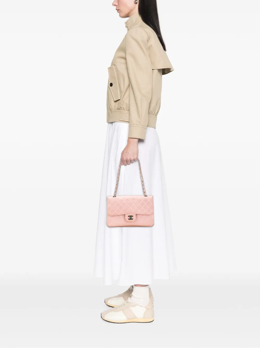 CHANEL Pre-Owned 1996-1997 Medium Classic Lambskin Double Flap shoulder bag | Pre-Owned | Image 2