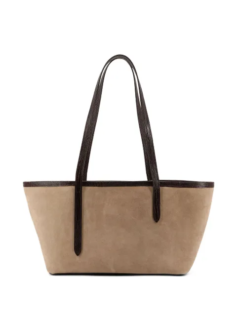 ATP Atelier Gaiba printed-lizard suede tote bag