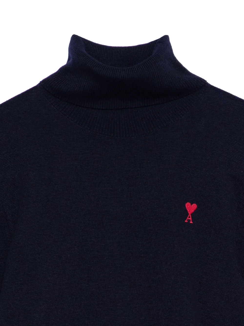  Ami Paris Ami De Coeur Turtleneck Sweater - Blue 