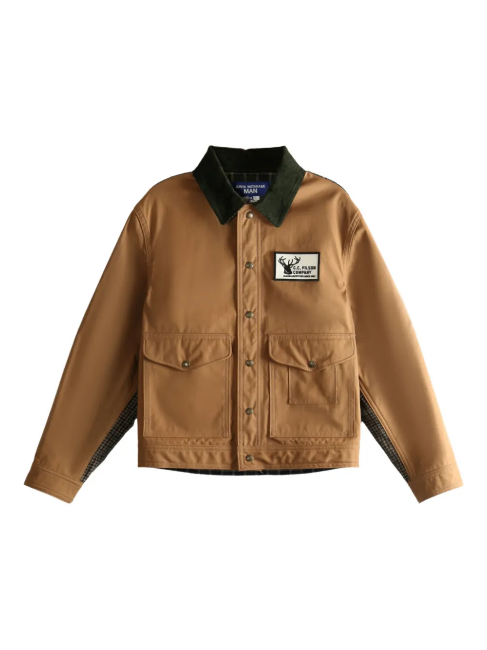 Junya Watanabe MAN Filson Deck patchwork panelled jacket | Neutrals | Image 1