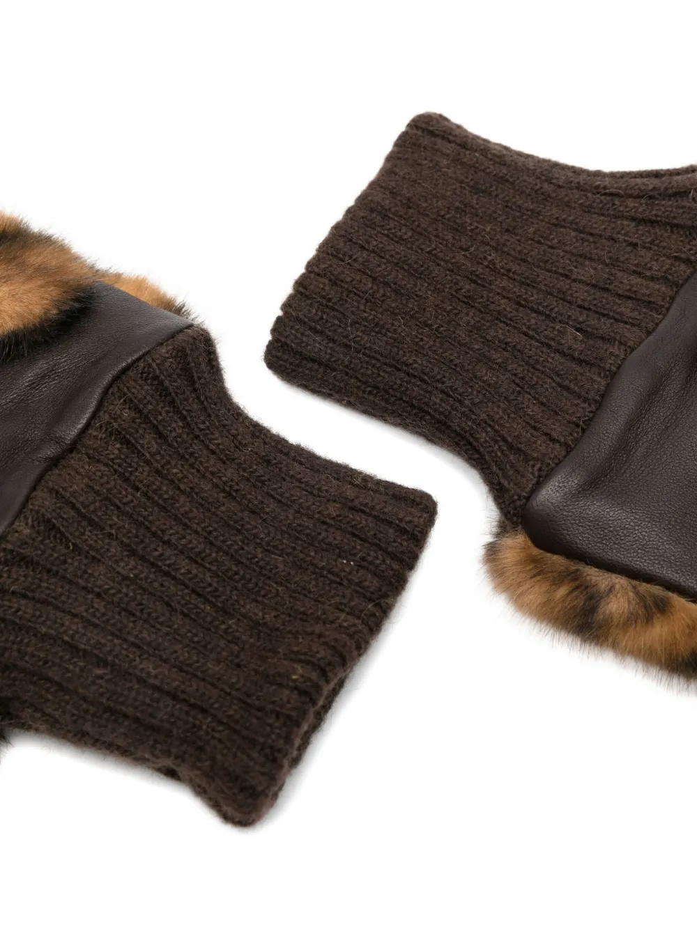 Bellerose Madina leopard-print mittens | Image 2