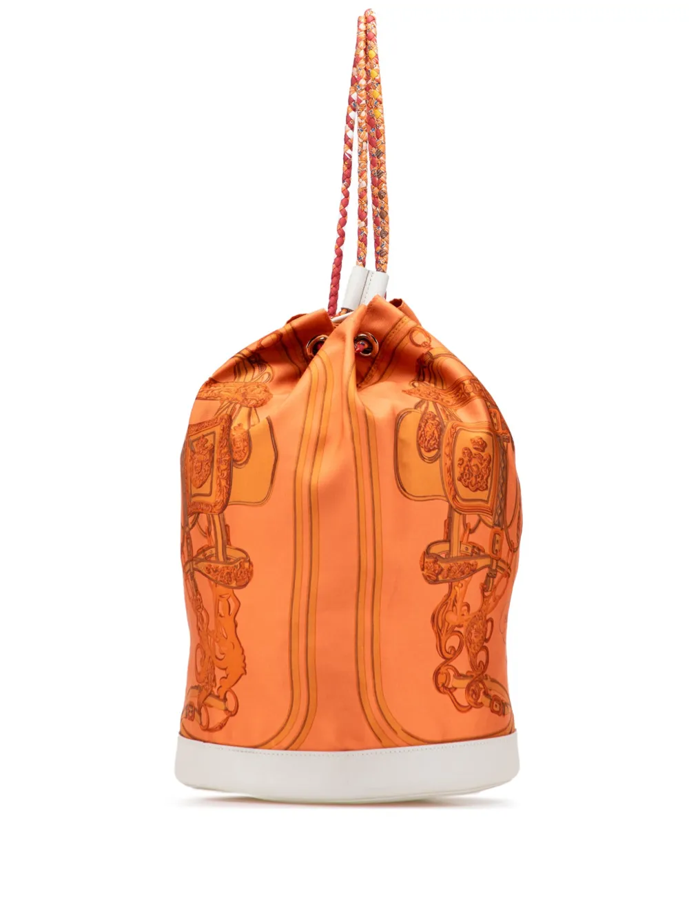 Hermès Pre-Owned 2013 シルク ブリッド ドゥ ガラ サック ソア クール 22 バックパック - ホワイト Hermès Pre-Owned 2013 シルク ブリッド ドゥ ガラ サック ソア クール 22 バックパック - ホワイト