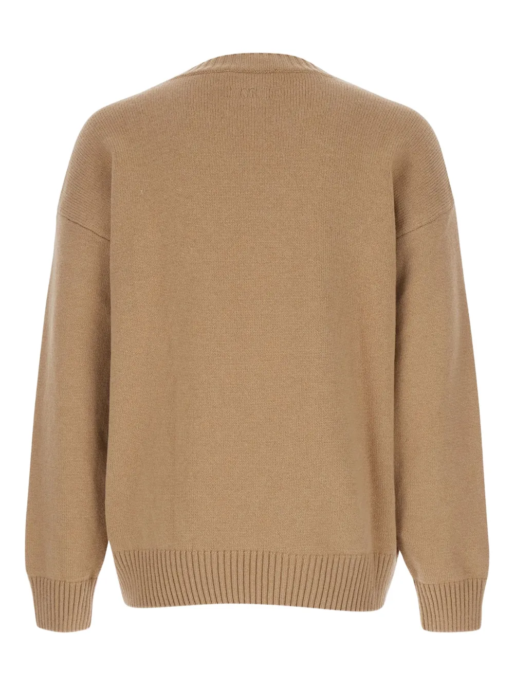 MSGM logo-embroidered crew-neck sweater - Beige