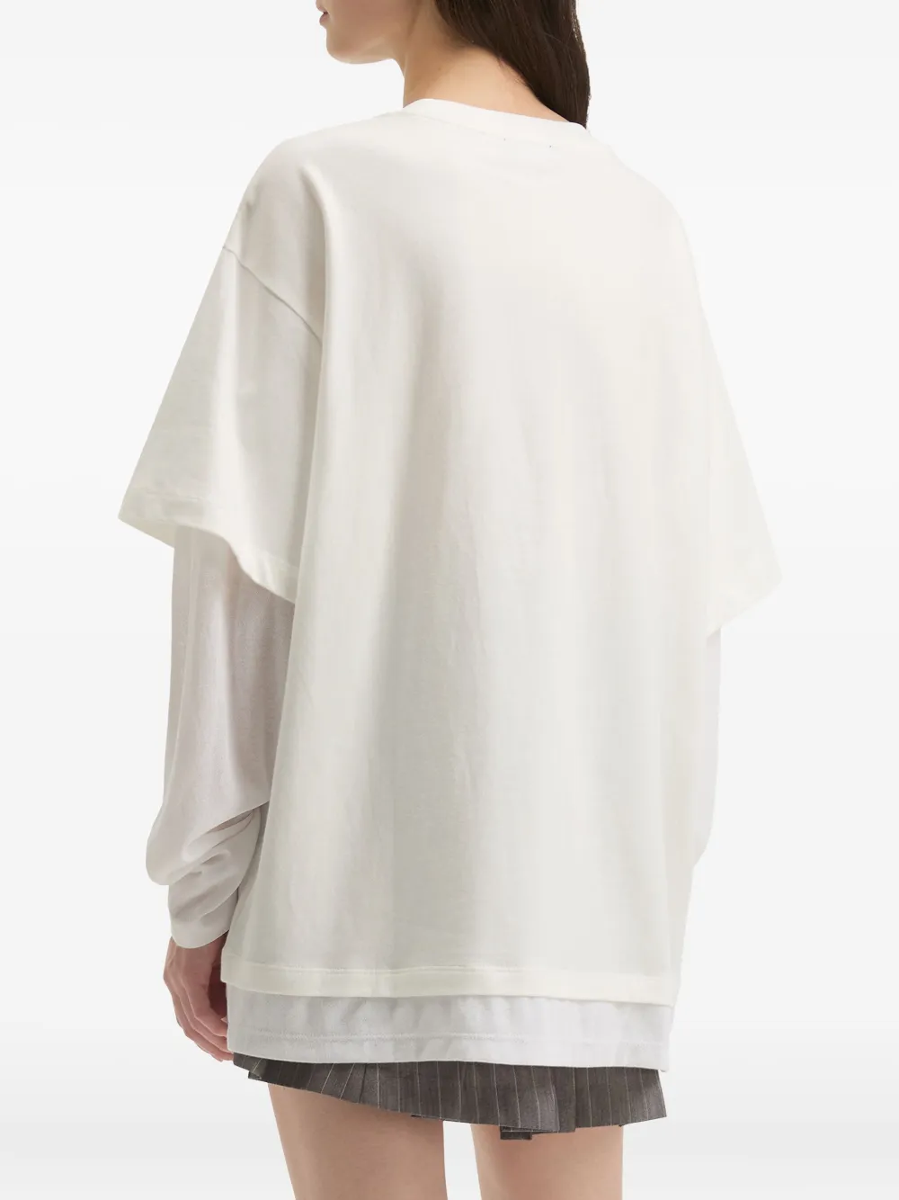 Tout A Coup Bow-print T-shirt In White