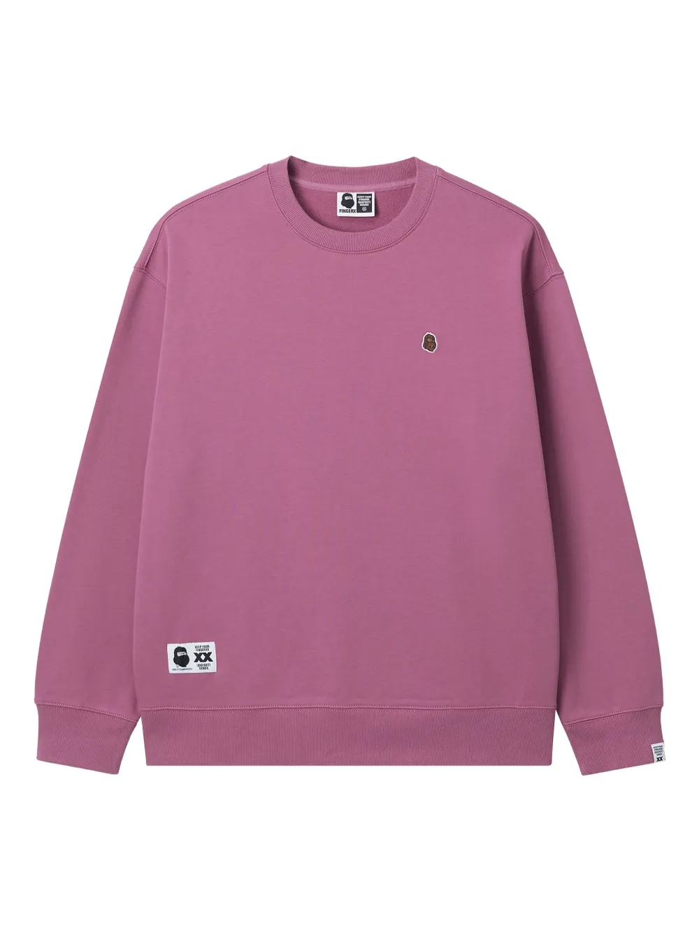 FINGERCROXX logo-detail cotton sweatshirt | Purple | Image 1