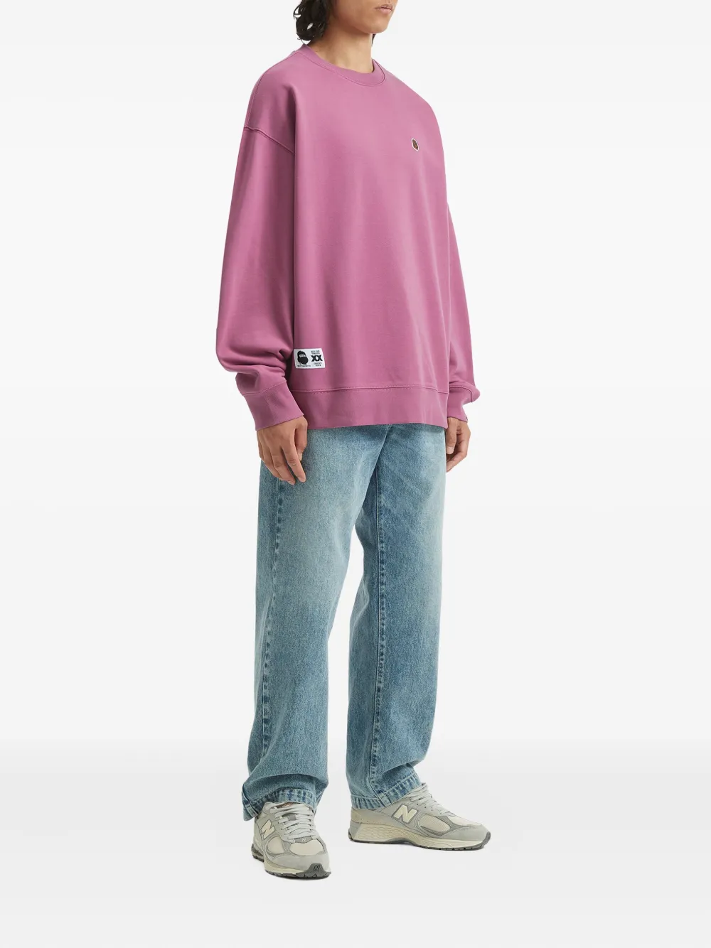 FINGERCROXX logo-detail cotton sweatshirt - Paars