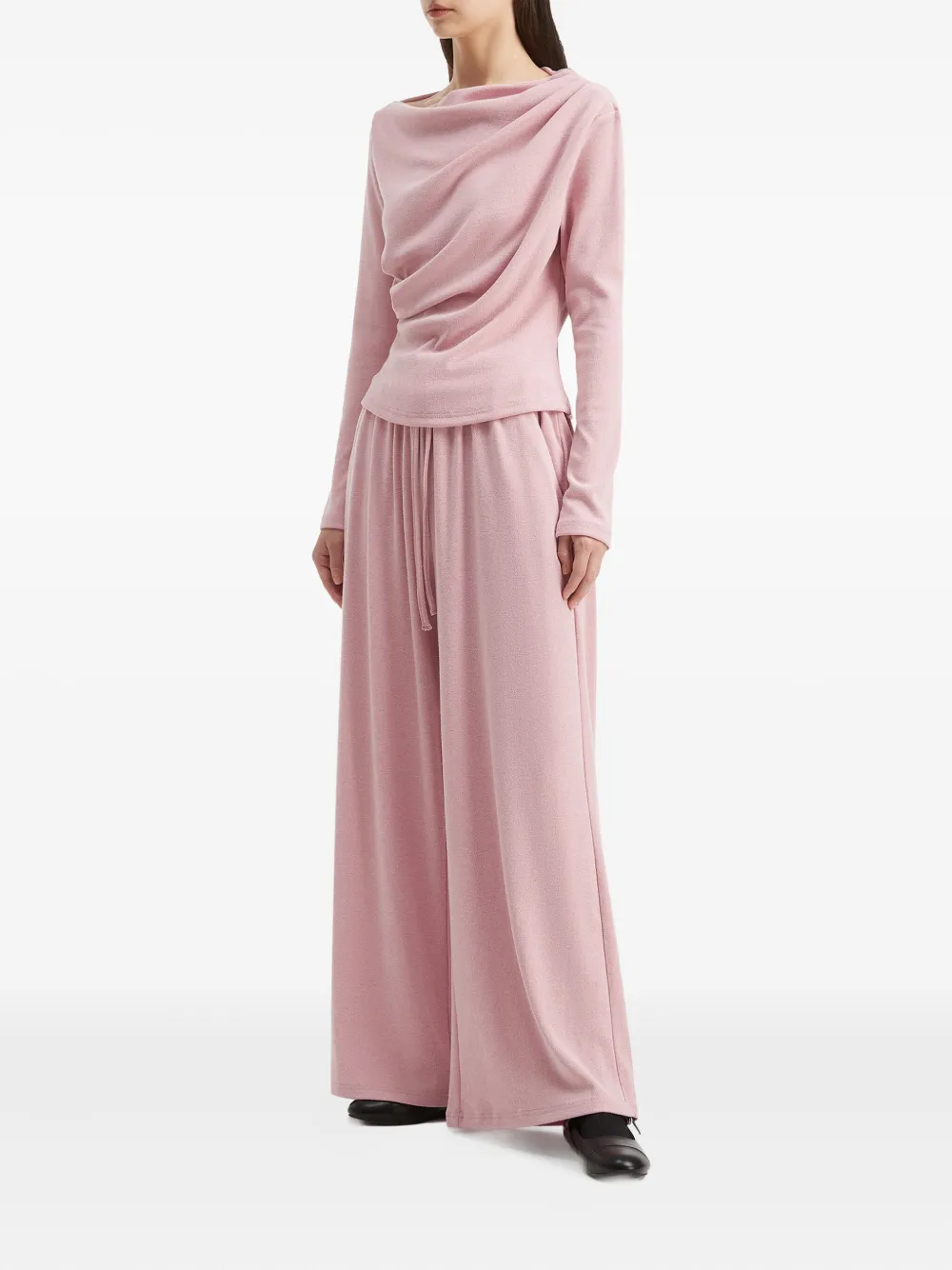 B+ab Draped Set In Pink
