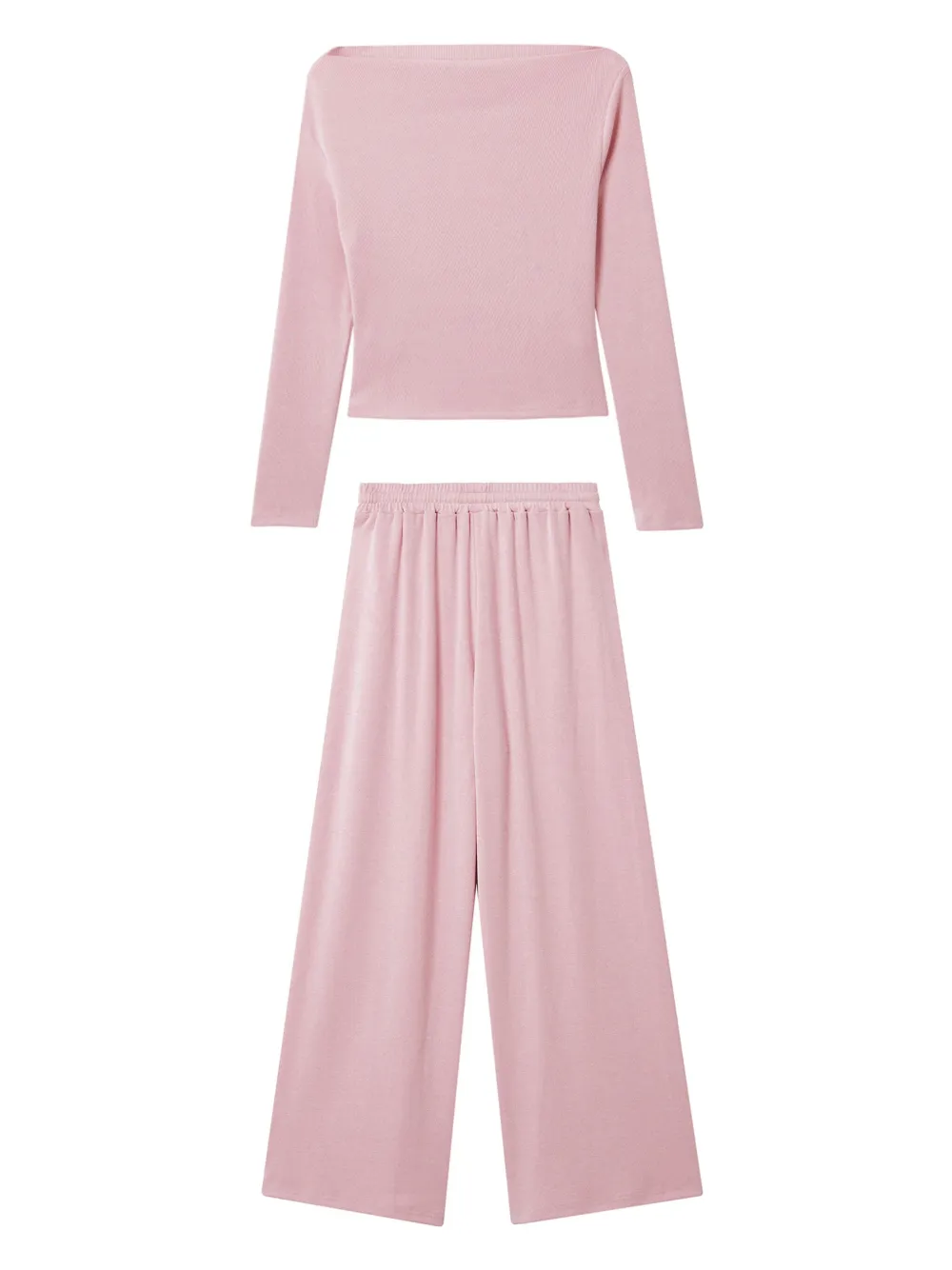 b+ab Gedrapeerde set Roze