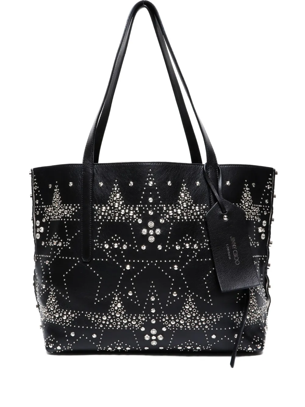 Jimmy Choo Pre-Owned 2010-2020 stud-embellished tote bag - ブラック Jimmy Choo Pre-Owned 2010-2020 stud-embellished tote bag - ブラック