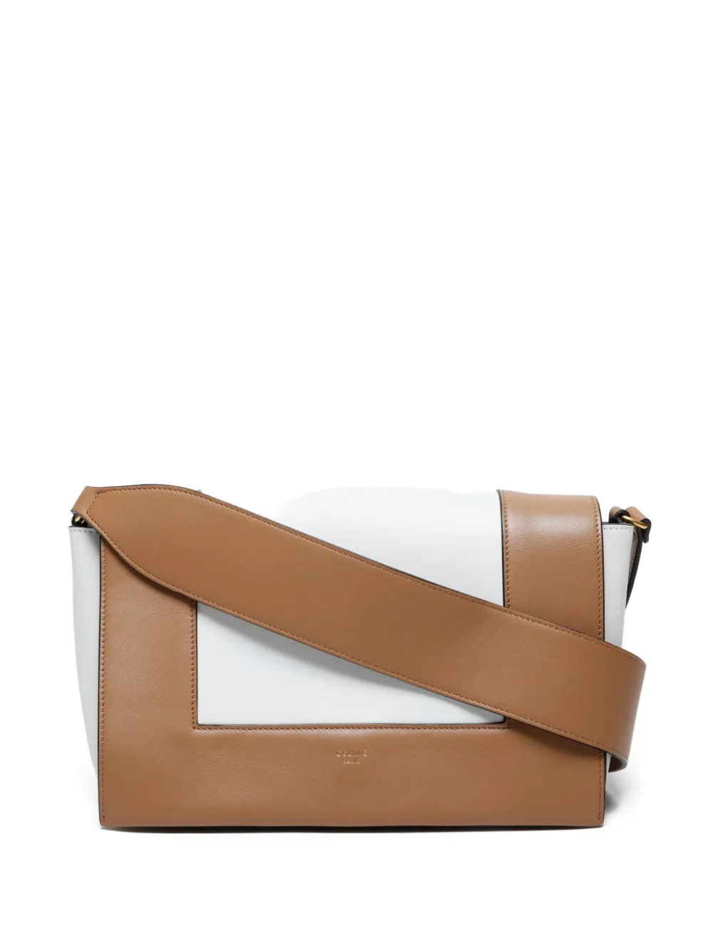 Celine Pre-Owned 2015-2020s leather shoulder bag - ホワイト Celine Pre-Owned 2015-2020s leather shoulder bag - ホワイト