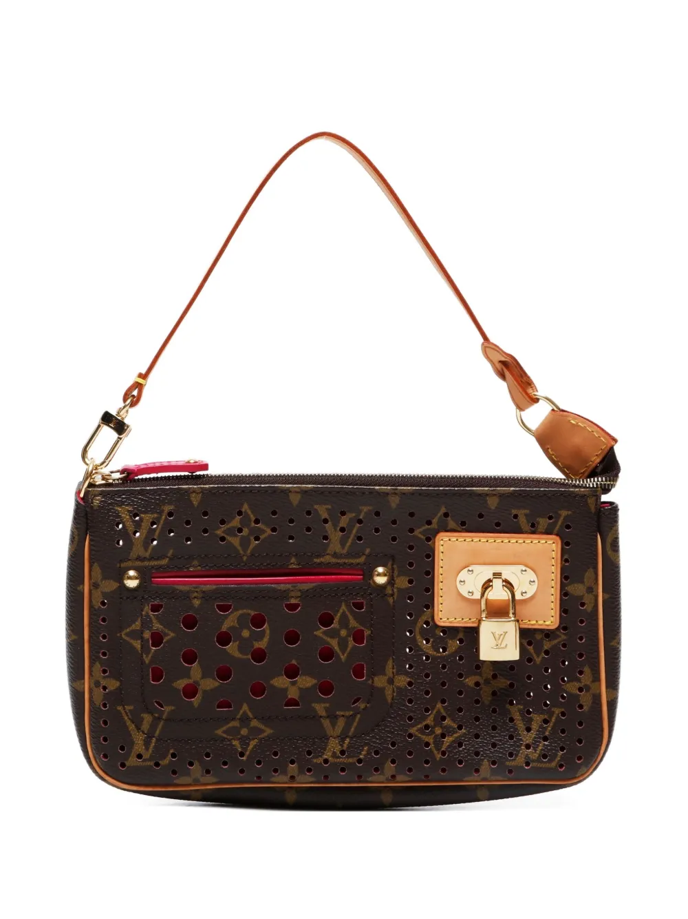 Louis Vuitton Pre-Owned 2006 Perfo Pochette shoulder bag - ブラウン Louis Vuitton Pre-Owned 2006 Perfo Pochette shoulder bag - ブラウン