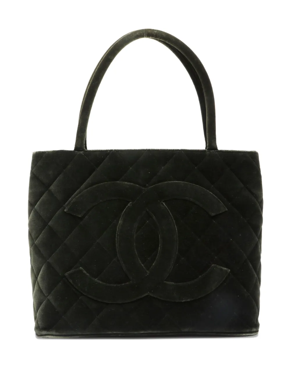 CHANEL Pre-Owned 1990s quilted Medallion tote bag - グリーン CHANEL Pre-Owned 1990s quilted Medallion tote bag - グリーン