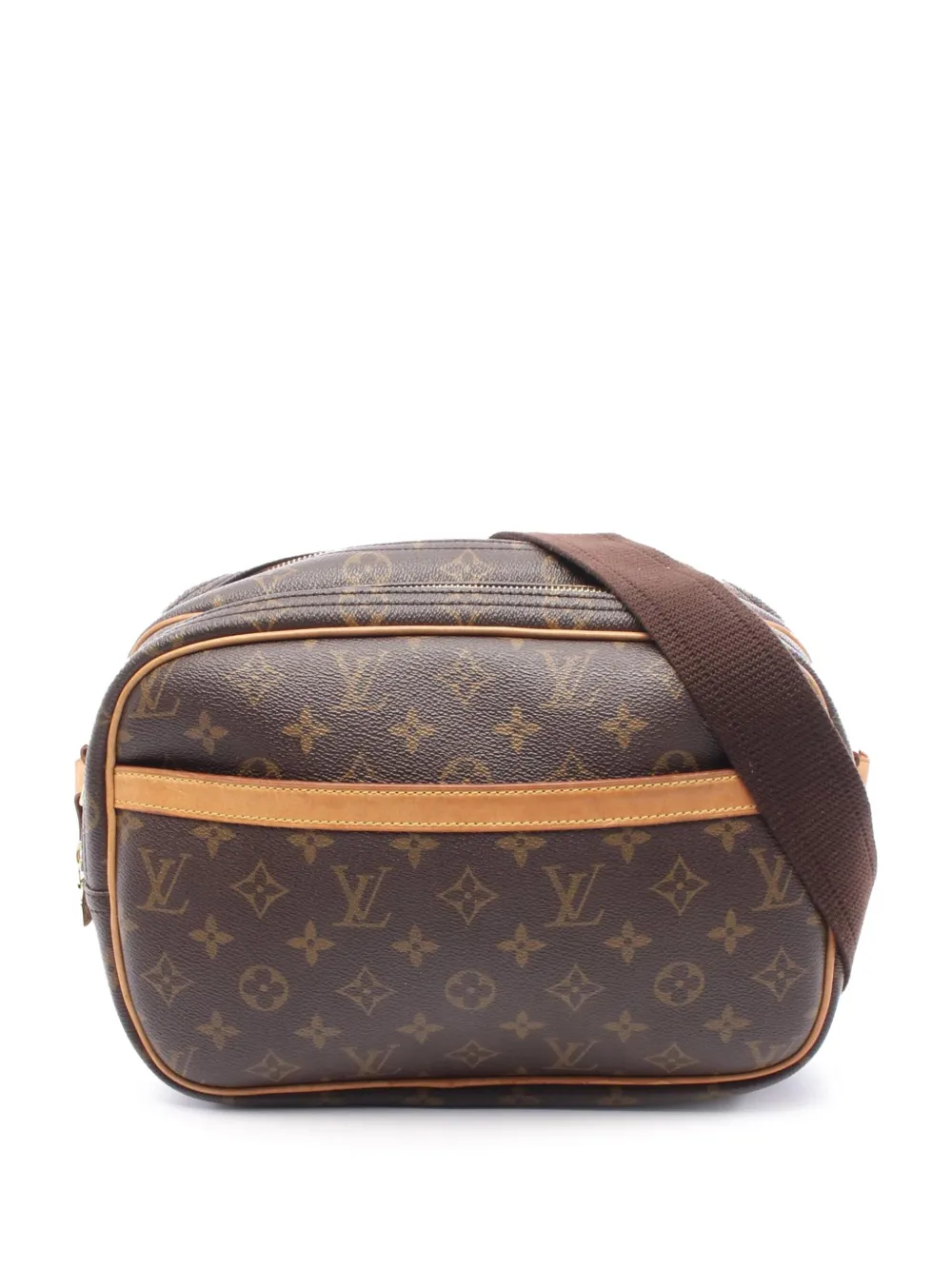 Louis Vuitton Pre-Owned 2001 モノグラム リポーター PM ショルダーバッグ - ブラウン Louis Vuitton Pre-Owned 2001 モノグラム リポーター PM ショルダーバッグ - ブラウン