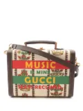 Gucci Pre-Owned 2016-2025 100 Centennial Canvas Music Is Mine Beauty Case vanity bag - Brown
