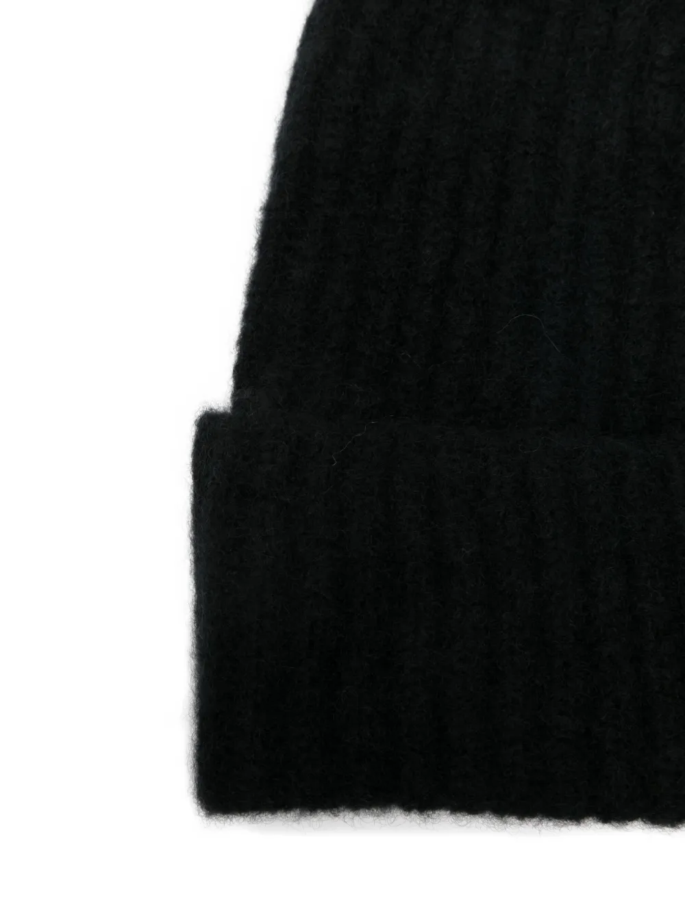 Roberto Collina Geribbelde muts Zwart